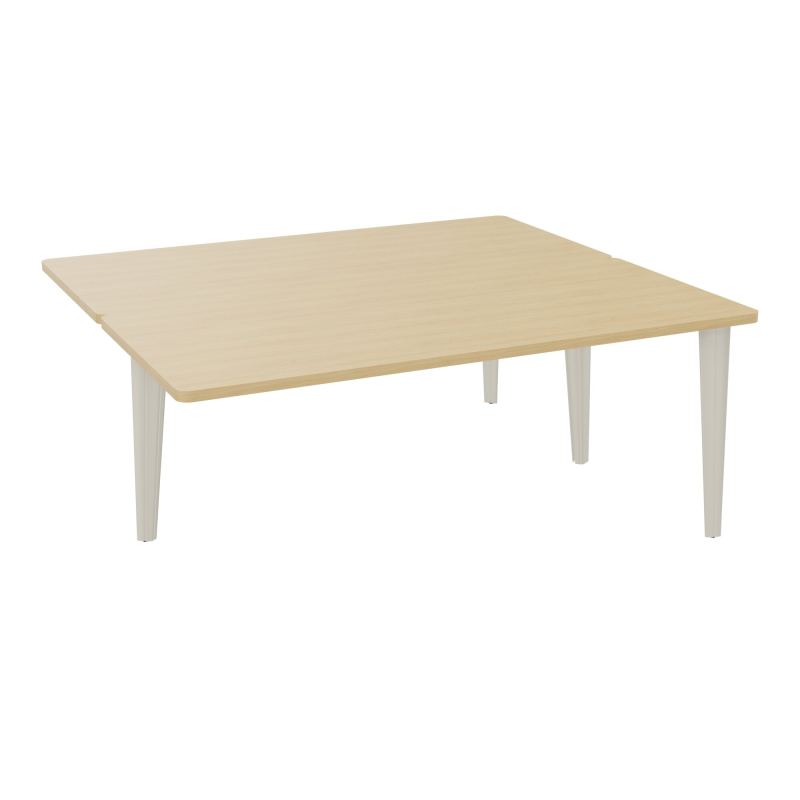 4L BUREAUX PIEDS PARTAGES POLE 2 SUIVANT L180XP160CM PRE PERCE OBT - PIED FX ELECTR R1 ZC