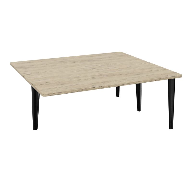 4L BUREAUX PIEDS PARTAGES POLE 2 SUIVANT L180XP160CM PRE PERCE OBT - PIED FX ELECTR R3 SG