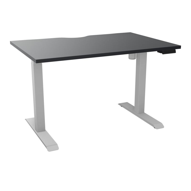 LUTZ 2 BUREAU L120 P80CM EP25 PLAT.ECHANCRURE MOTORISE EUR  R9 Z4