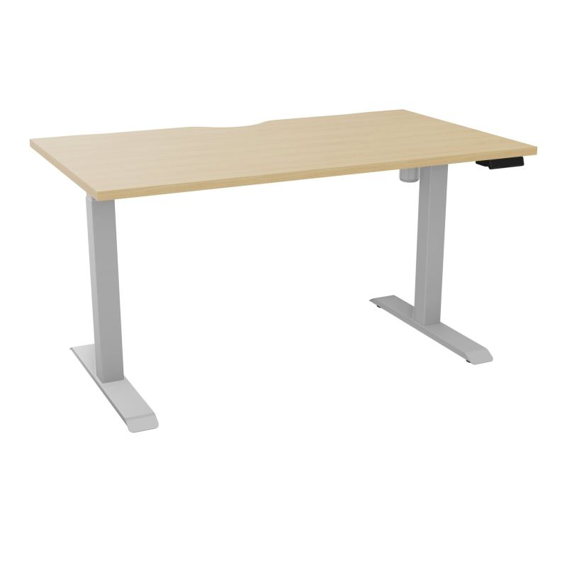 LUTZ 2 BUREAU L140 P80CM EP25 PLAT.ECHANCRURE MOTORISE EUR  R1 Z4