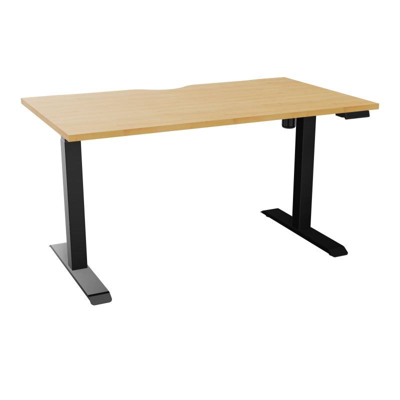 LUTZ 2 BUREAU L140 P80CM EP25 PLAT.ECHANCRURE MOTORISE EUR  R5 SG