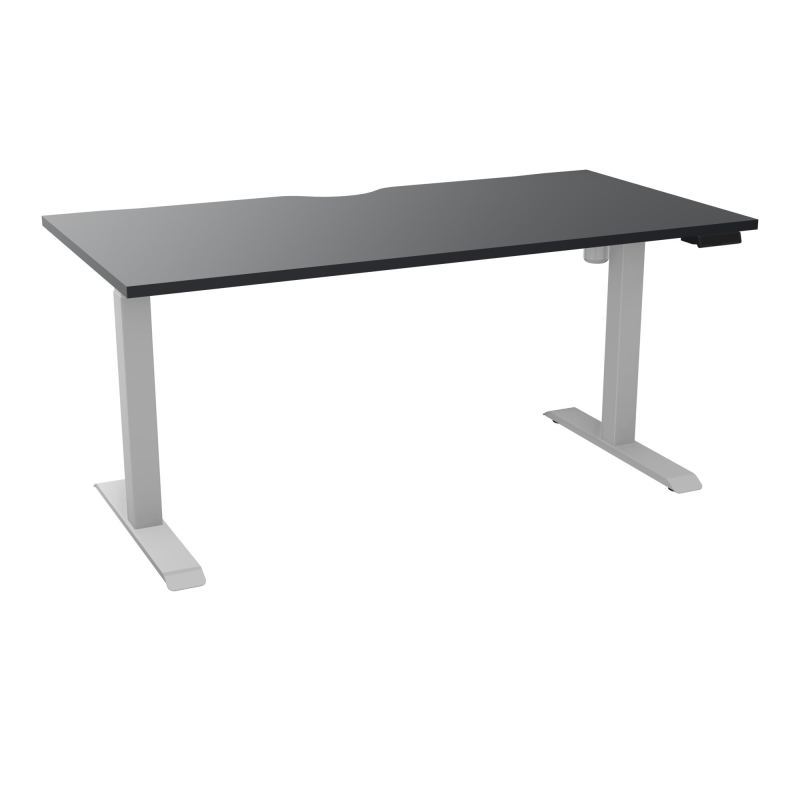 LUTZ 2 BUREAU L160 P80CM EP25 PLAT.ECHANCRURE MOTORISE EUR  R9 Z4