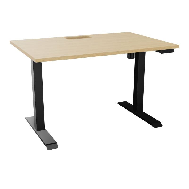 LUTZ 2 BUREAU L120 P80CM EP25 DECOUP.1TRAPPE 24X12 MOTORISE+GOULOTTE EUR  R1 SG