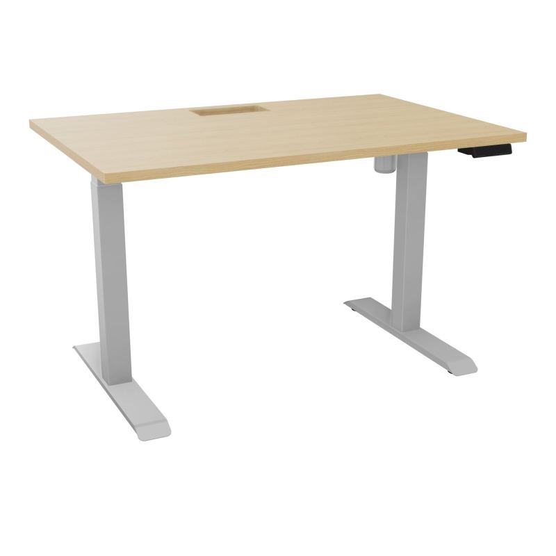 LUTZ 2 BUREAU L120 P80CM EP25 DECOUP.1TRAPPE 24X12 MOTORISE+GOULOTTE EUR  R1 Z4