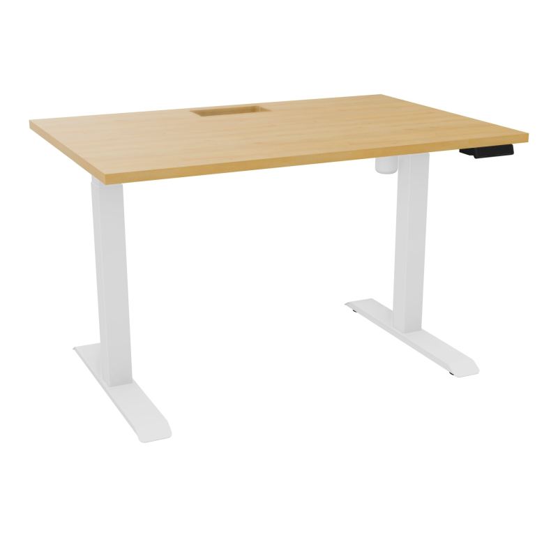 LUTZ 2 BUREAU L120 P80CM EP25 DECOUP.1TRAPPE 24X12 MOTORISE+GOULOTTE EUR  R5 SO