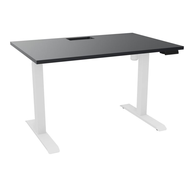 LUTZ 2 BUREAU L120 P80CM EP25 DECOUP.1TRAPPE 24X12 MOTORISE+GOULOTTE EUR  R9 SO