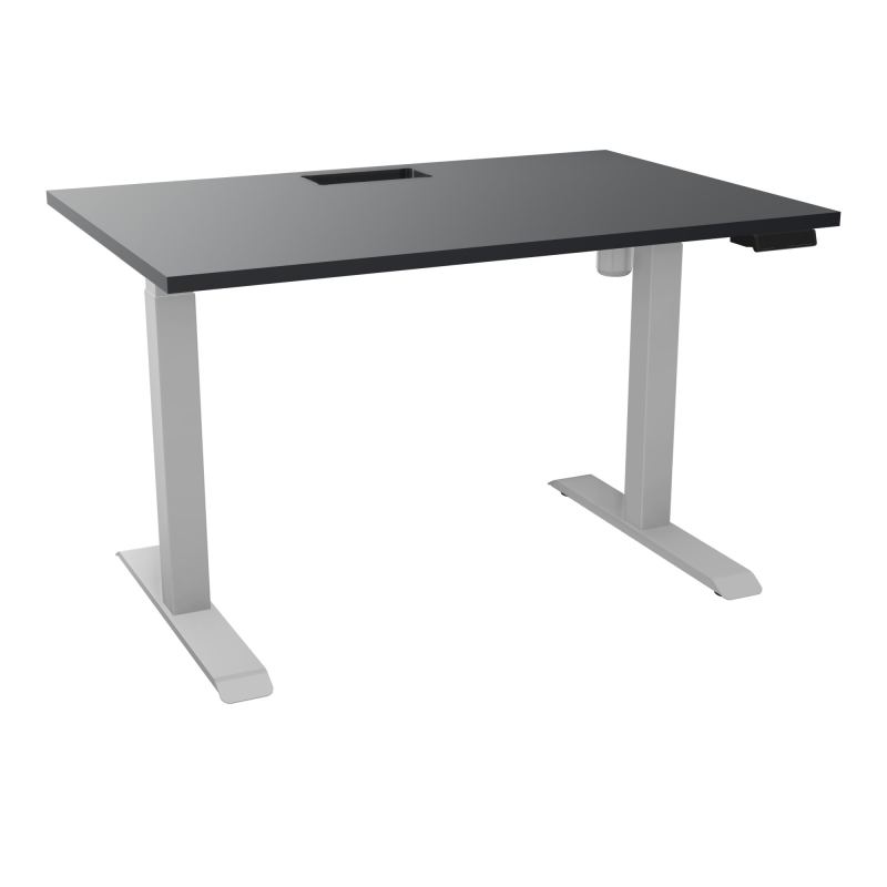 LUTZ 2 BUREAU L120 P80CM EP25 DECOUP.1TRAPPE 24X12 MOTORISE+GOULOTTE EUR  R9 Z4