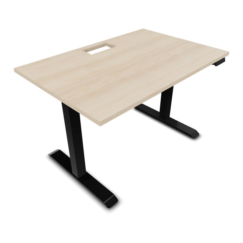LUTZ 2 BUREAU L120 P80CM EP25 DECOUP.1TRAPPE 24X12 MOTORISE+GOULOTTE EUR RZ SG