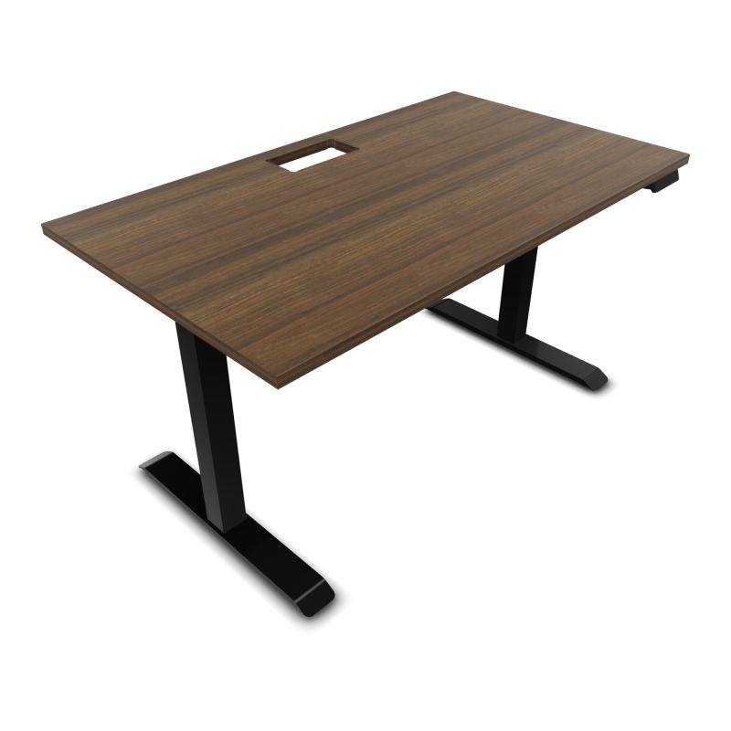 LUTZ 2 BUREAU L140 P80CM EP25 DECOUP.1TRAPPE 24X12 MOTORISE+GOULOTTE EUR N6 SG