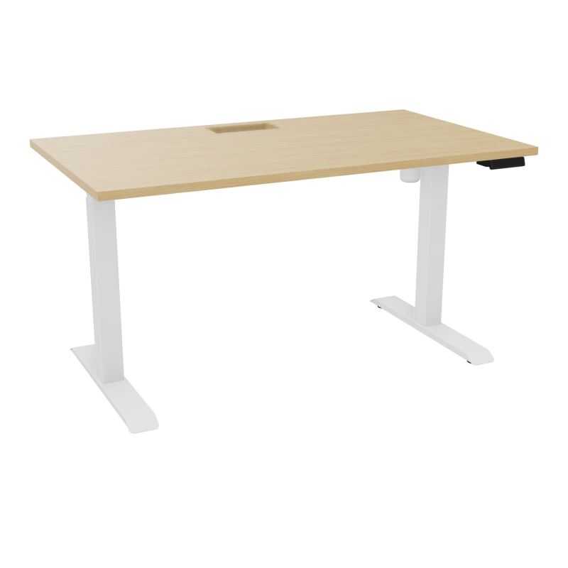 LUTZ 2 BUREAU L140 P80CM EP25 DECOUP.1TRAPPE 24X12 MOTORISE+GOULOTTE EUR  R1 SO