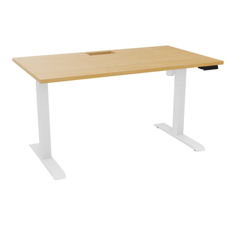 LUTZ 2 BUREAU L140 P80CM EP25 DECOUP.1TRAPPE 24X12 MOTORISE+GOULOTTE EUR  R5 SO