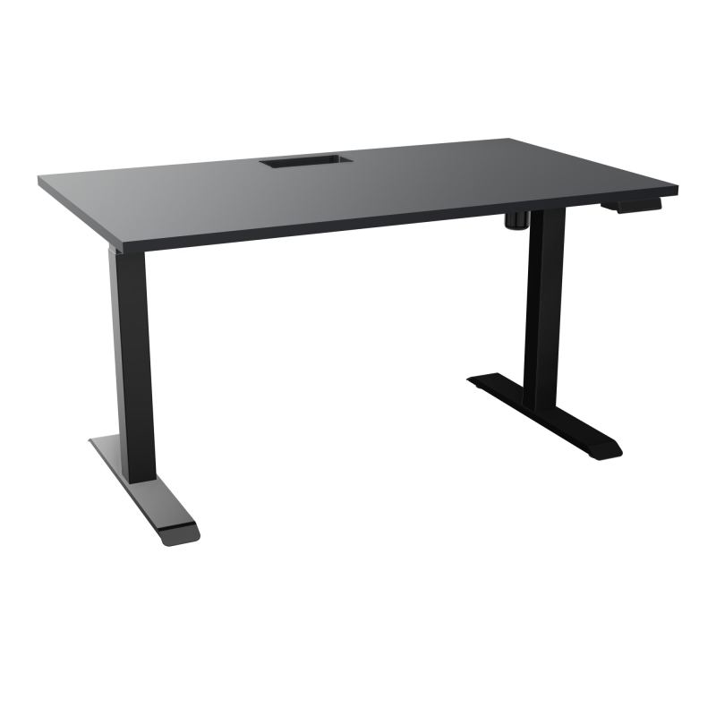 LUTZ 2 BUREAU L140 P80CM EP25 DECOUP.1TRAPPE 24X12 MOTORISE+GOULOTTE EUR  R9 SG