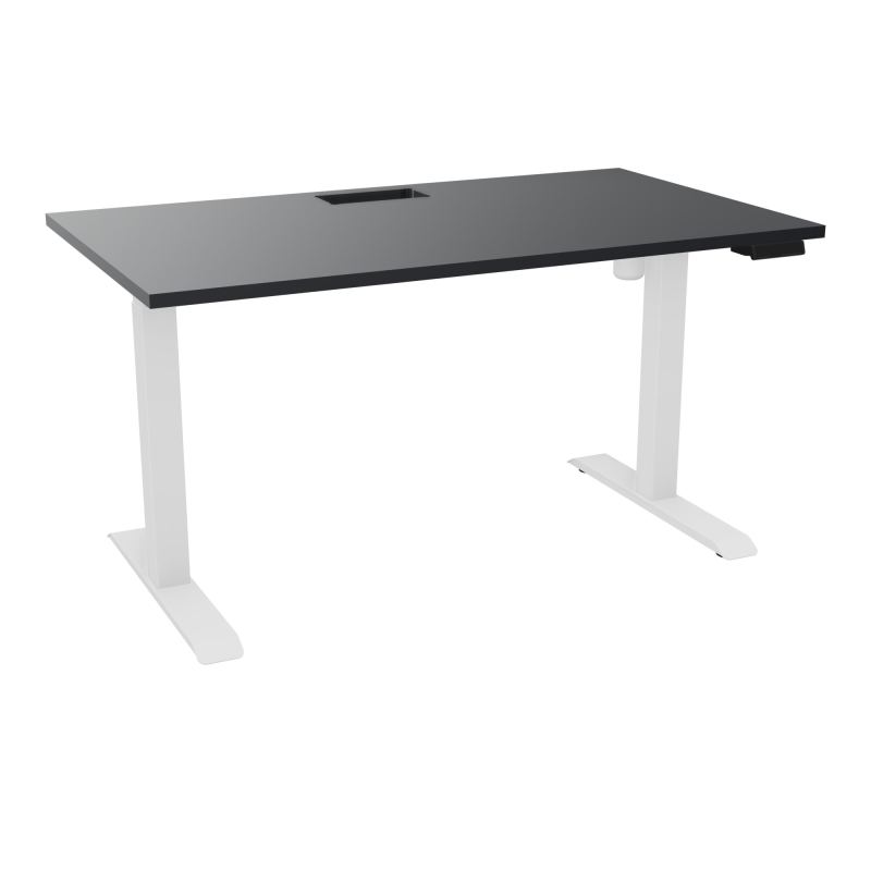LUTZ 2 BUREAU L140 P80CM EP25 DECOUP.1TRAPPE 24X12 MOTORISE+GOULOTTE EUR  R9 SO