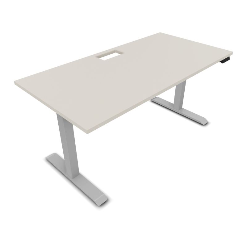 LUTZ 2 BUREAU L160 P80CM EP25 DECOUP.1TRAPPE 24X12 MOTORISE+GOULOTTE EUR N5 Z4