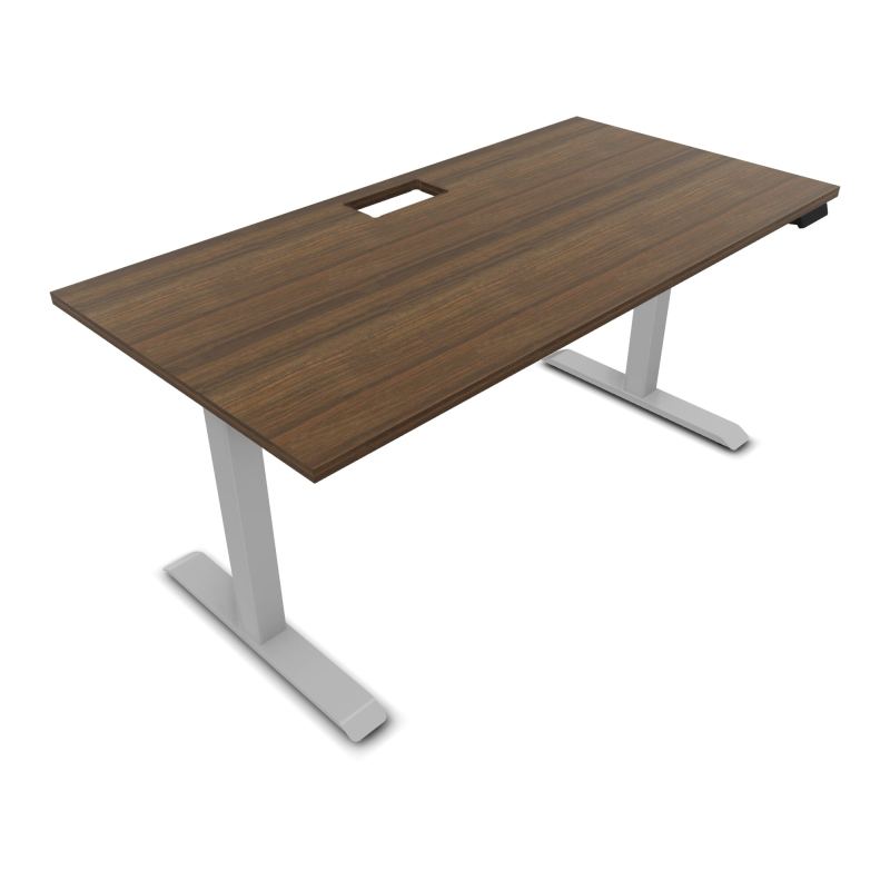 LUTZ 2 BUREAU L160 P80CM EP25 DECOUP.1TRAPPE 24X12 MOTORISE+GOULOTTE EUR N6 Z4