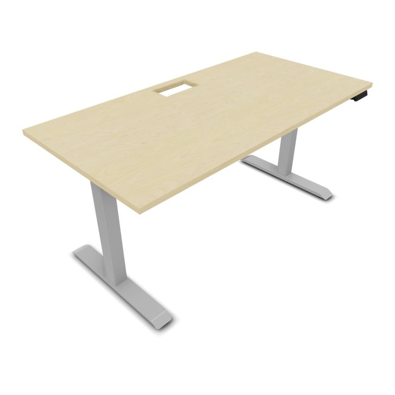 LUTZ 2 BUREAU L160 P80CM EP25 DECOUP.1TRAPPE 24X12 MOTORISE+GOULOTTE EUR N8 Z4