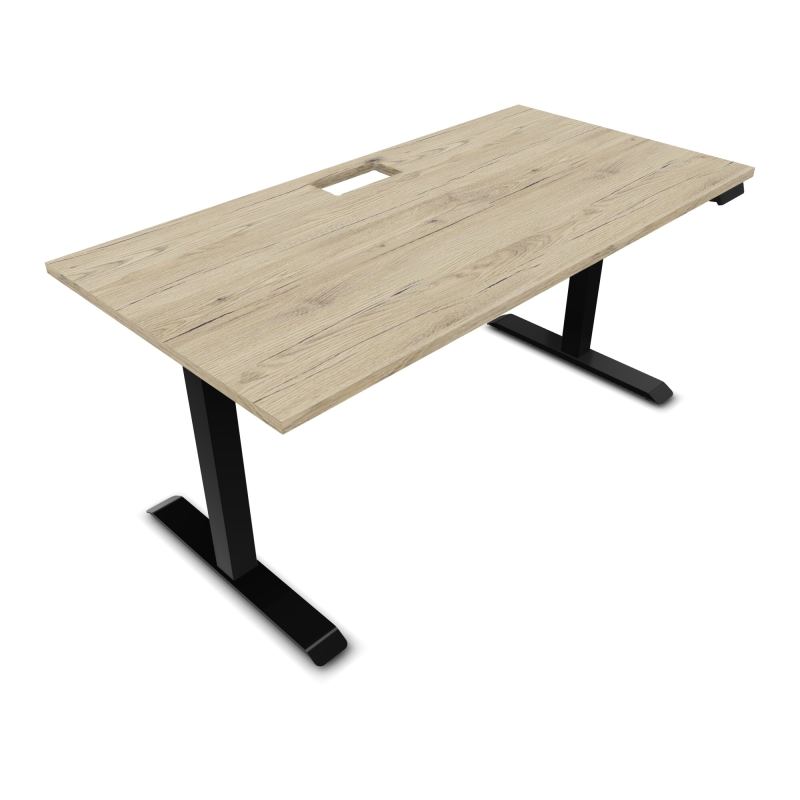 LUTZ 2 BUREAU L160 P80CM EP25DECOUP.1TRAPPE 24X12 MOTORISE+GOULOTTE EUR R3 SG