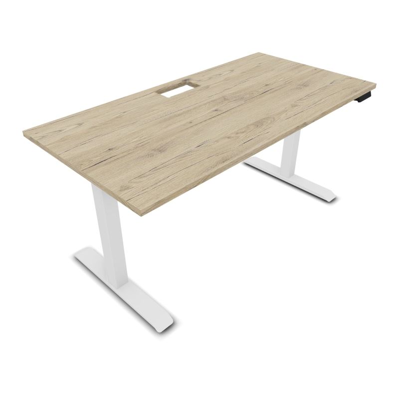 LUTZ 2 BUREAU L160 P80CM EP25DECOUP.1TRAPPE 24X12 MOTORISE+GOULOTTE EUR R3 SO
