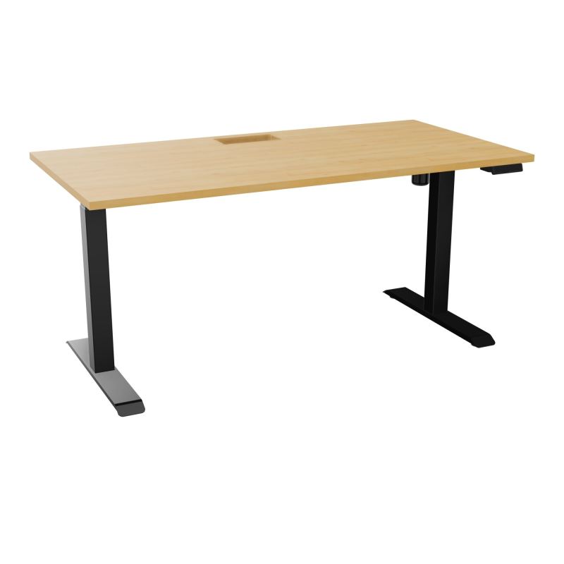 LUTZ 2 BUREAU L160 P80CM EP25 DECOUP.1TRAPPE 24X12 MOTORISE+GOULOTTE EUR  R5 SG