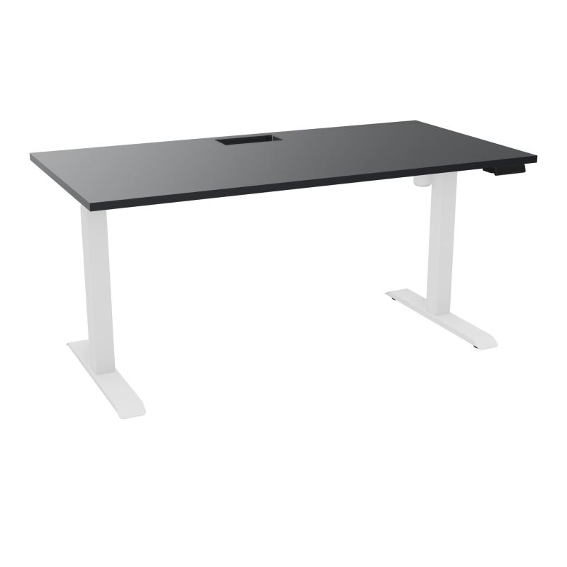 LUTZ 2 BUREAU L160 P80CM EP25 DECOUP.1TRAPPE 24X12 MOTORISE+GOULOTTE EUR  R9 SO