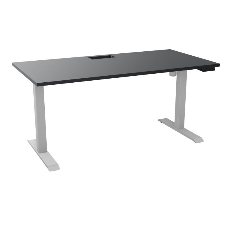 LUTZ 2 BUREAU L160 P80CM EP25 DECOUP.1TRAPPE 24X12 MOTORISE+GOULOTTE EUR  R9 Z4