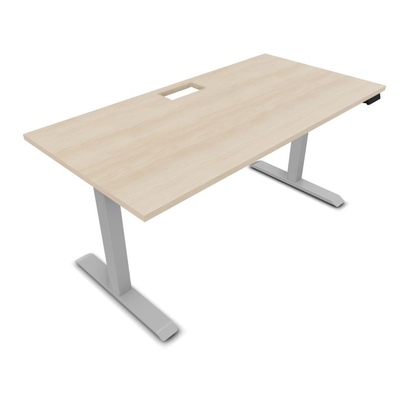 LUTZ 2 BUREAU L160 P80CM EP25 DECOUP.1TRAPPE 24X12 MOTORISE+GOULOTTE EUR RZ Z4