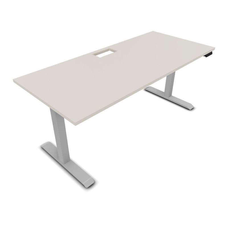 LUTZ 2 BUREAU L180 P80CM EP25 DECOUP.1TRAPPE 24X12 MOTORISE+GOULOTTE EUR N5 Z4