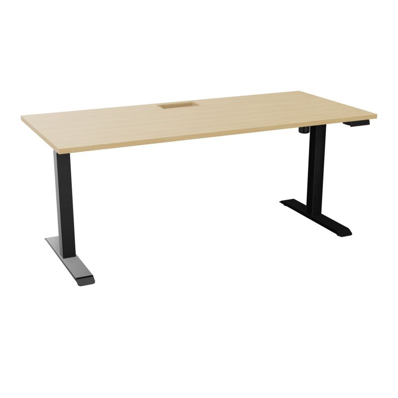 LUTZ 2 BUREAU L180 P80CM EP25 DECOUP.1TRAPPE 24X12 MOTORISE+GOULOTTE EUR  R1 SG