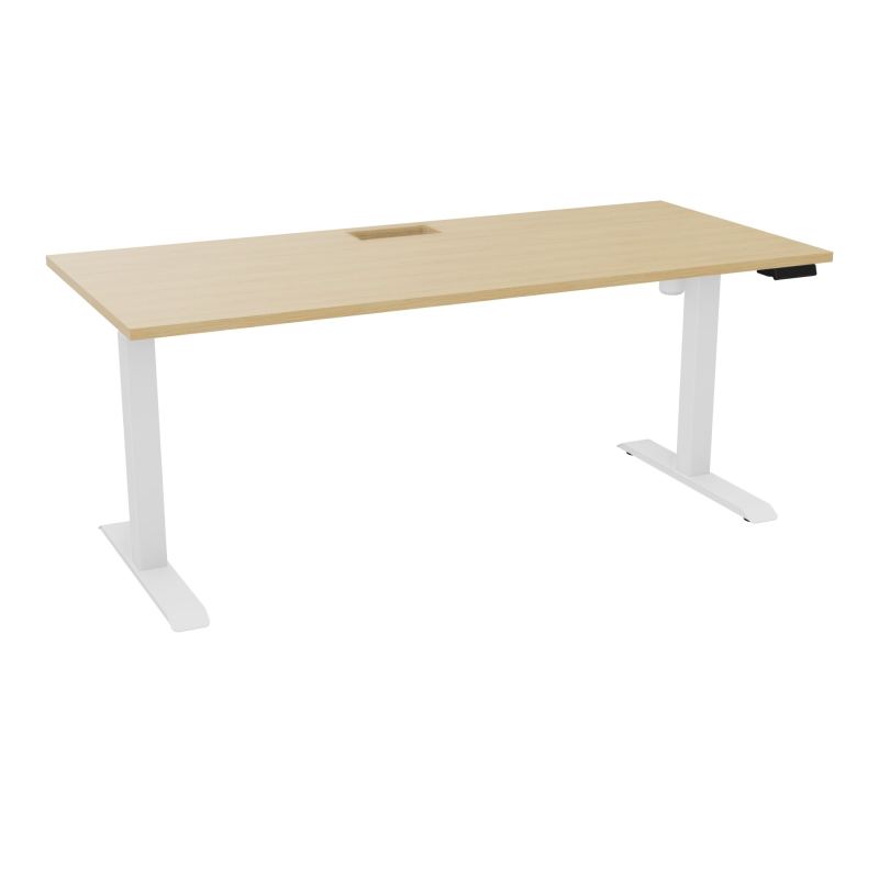 LUTZ 2 BUREAU L180 P80CM EP25 DECOUP.1TRAPPE 24X12 MOTORISE+GOULOTTE EUR  R1 SO