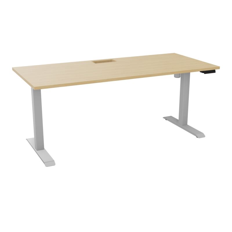LUTZ 2 BUREAU L180 P80CM EP25 DECOUP.1TRAPPE 24X12 MOTORISE+GOULOTTE EUR  R1 Z4