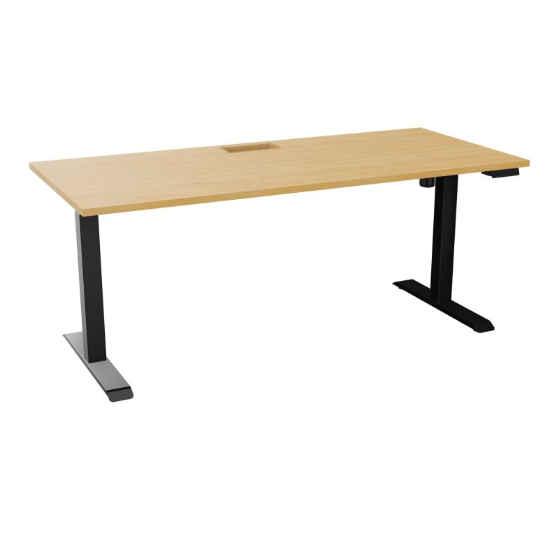 LUTZ 2 BUREAU L180 P80CM EP25 DECOUP.1TRAPPE 24X12 MOTORISE+GOULOTTE EUR  R5 SG