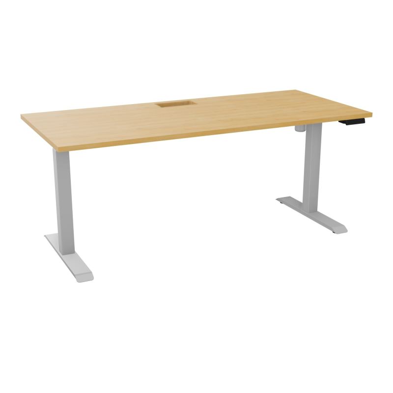 LUTZ 2 BUREAU L180 P80CM EP25 DECOUP.1TRAPPE 24X12 MOTORISE+GOULOTTE EUR  R5 Z4