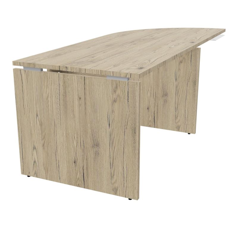 EXTENSION BUREAU AVEC ANGLE 90° INTEGRE L205XP80 PRÉ PERCÉ OBT - ANGLE À GAUCHE  R3