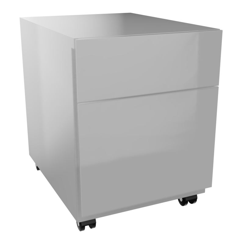 CAISSON MOB METAL 2T 42X80 +TIRETTE PLUMIER SB