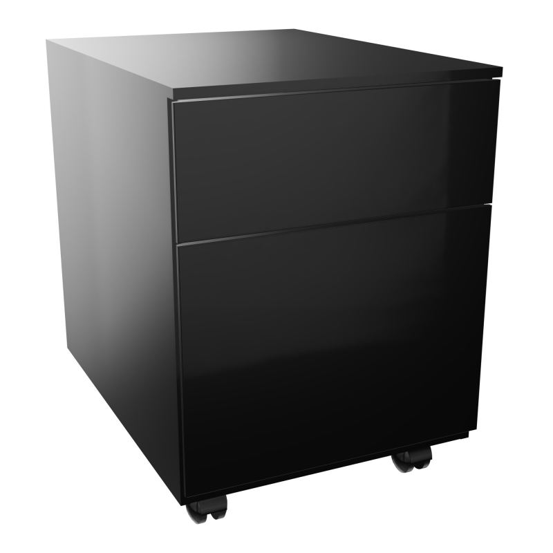 CAISSON MOB METAL 2T DS L.42 P.53,3 H.50,5 CM AVEC TIRETTE PLUMIER SG