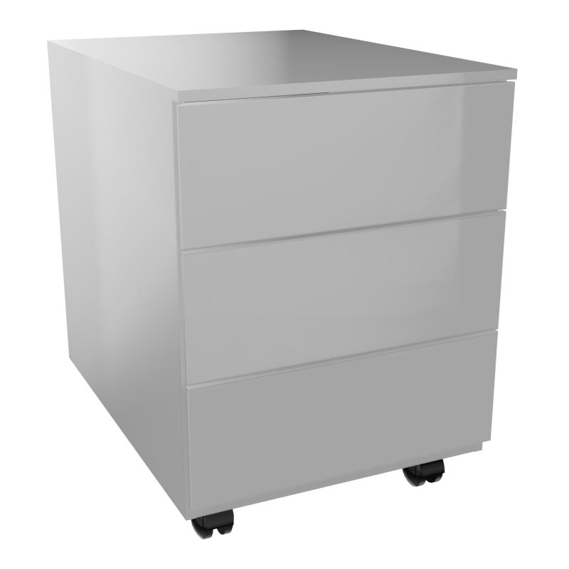CAISSON MOB METAL 3T PLT L.42P.53,3 H.50,5 CM AVEC TIRETTE PLUMIER SB