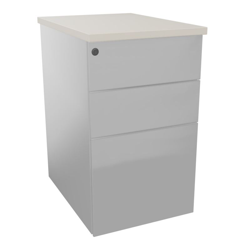 CAISSON HB METAL 3T P.60 L.43,2 H.73,5 CM DONT 1 DS TOP MELAMINE