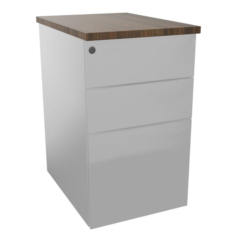 CAISSON HB METAL 3T P.60 L.43,2 H.73,5 CM DONT 1 DS TOP MELAMINE