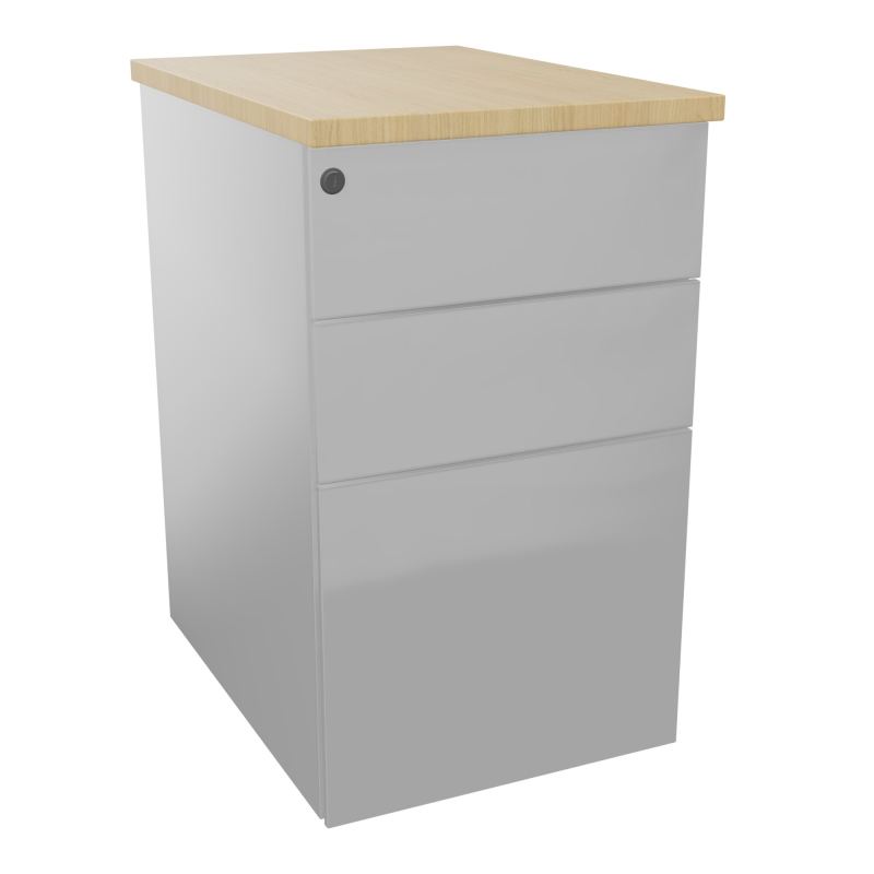 CAISSON HB METAL 3T P.60 L.43,2 H.73,5 CM DONT 1 DS TOP MELAMINE
