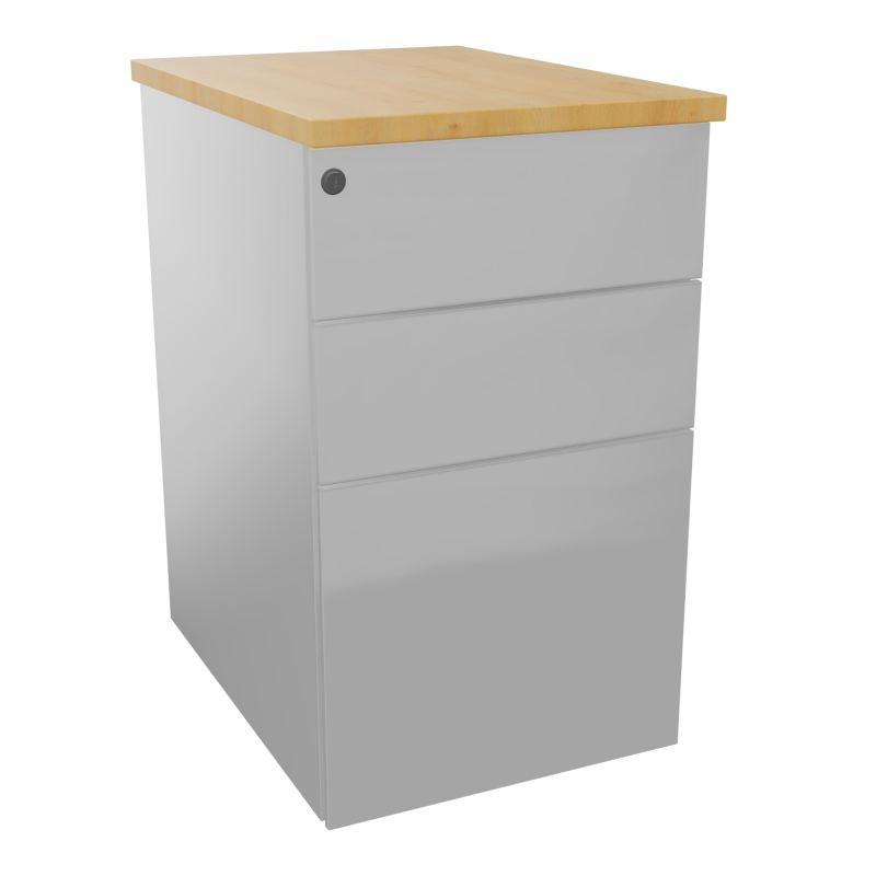 CAISSON HB METAL 3T P.60 L.43,2 H.73,5 CM DONT 1 DS TOP MELAMINE