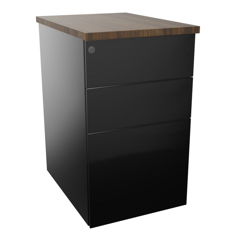 CAISSON HB METAL 3T P.60 L.43,2 H.73,5 CM DONT 1 DS TOP MELAMINE