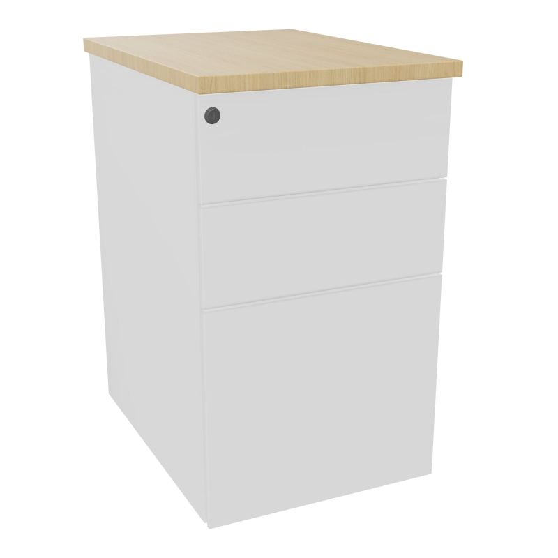 CAISSON HB METAL 3T P.60 L.43,2 H.73,5 CM DONT 1 DS TOP MELAMINE