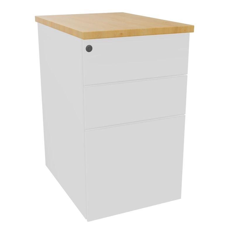 CAISSON HB METAL 3T P.60 L.43,2 H.73,5 CM DONT 1 DS TOP MELAMINE