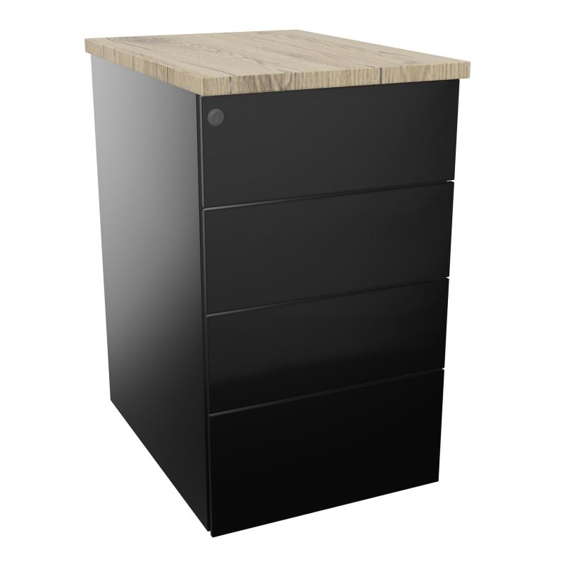 CAISSON HB METAL 4T PLT P.60 L.43,2 H.73,5 CM TOP MELAMINE SG R3