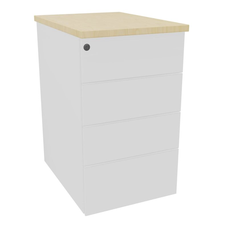 CAISSON HB METAL 4T PLT P.60L.43,2 H.73,5 CM TOP MELAMINE