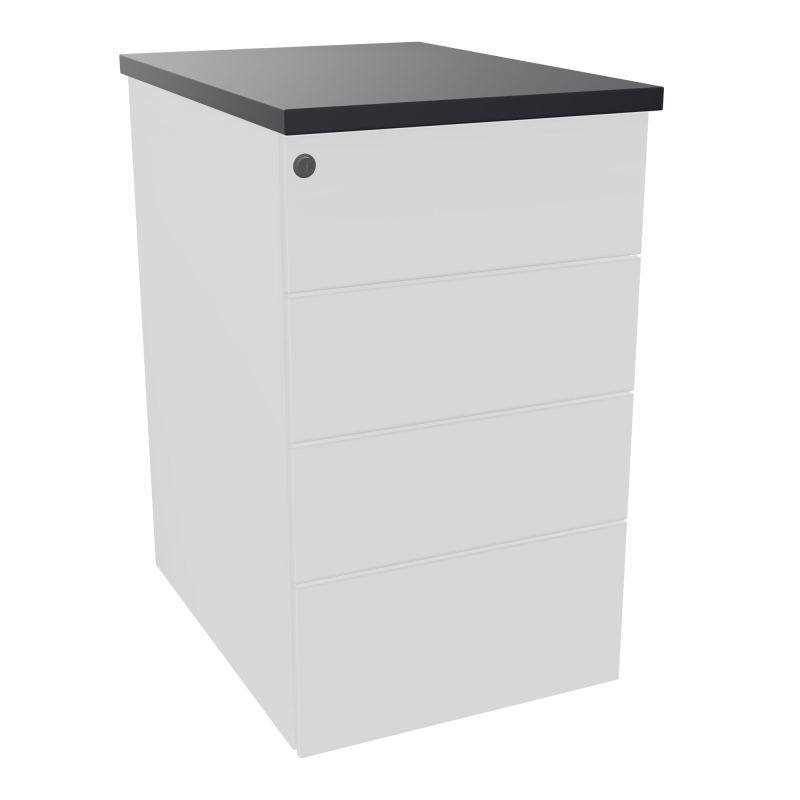 CAISSON HB METAL 4T PLT P.60L.43,2 H.73,5 CM TOP MELAMINE