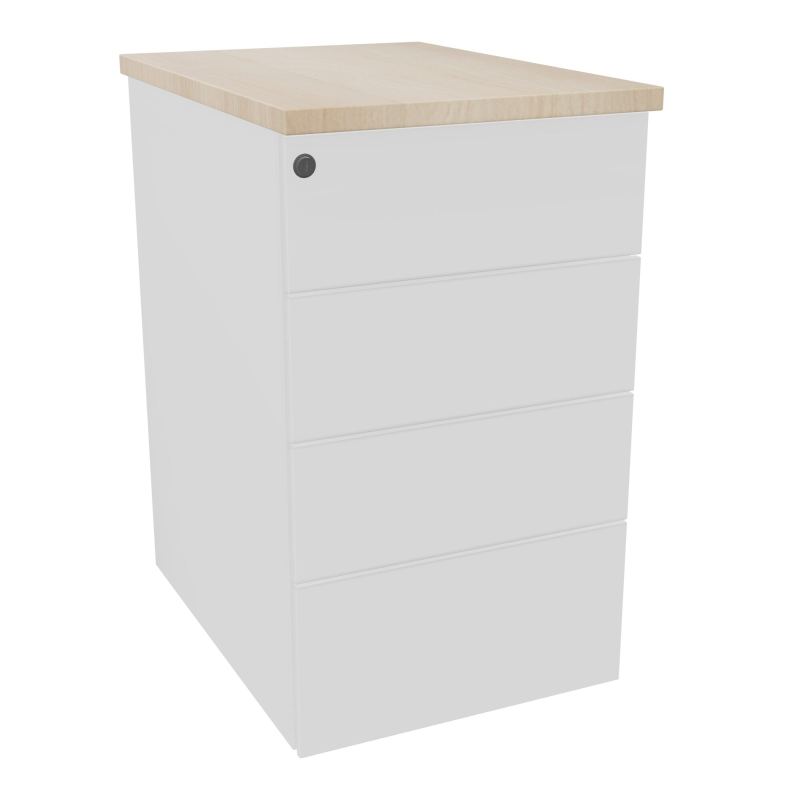 CAISSON HB METAL 4T PLT P.60L.43,2 H.73,5 CM TOP MELAMINE SO RZ