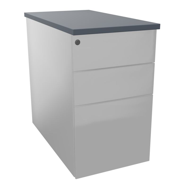 CAISSON HB METAL 3T P.80 L.43,2 H.73,5 CM DONT 1 DS TOP MELAMINE