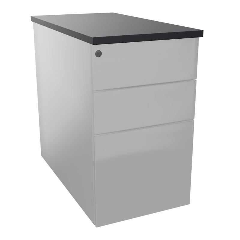 CAISSON HB METAL 3T P.80 L.43,2 H.73,5 CM DONT 1 DS TOP MELAMINE