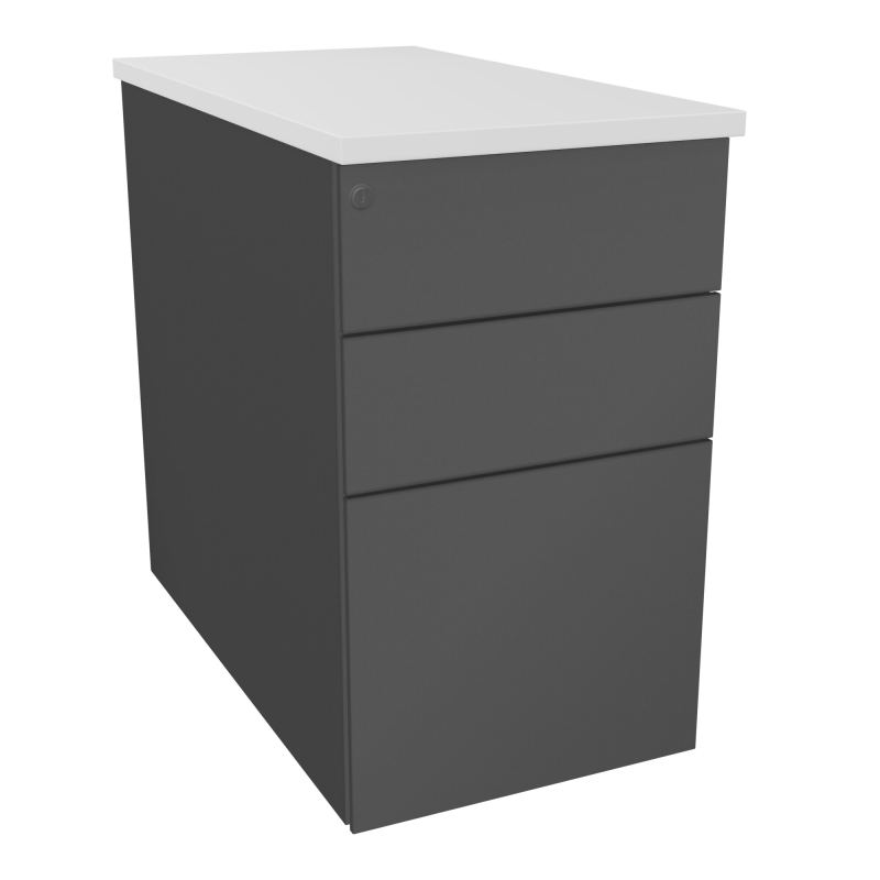 CAISSON HB METAL 3T P.80 L.43,2 H.73,5 CM DONT 1 DS TOP MELAMINE SC MG